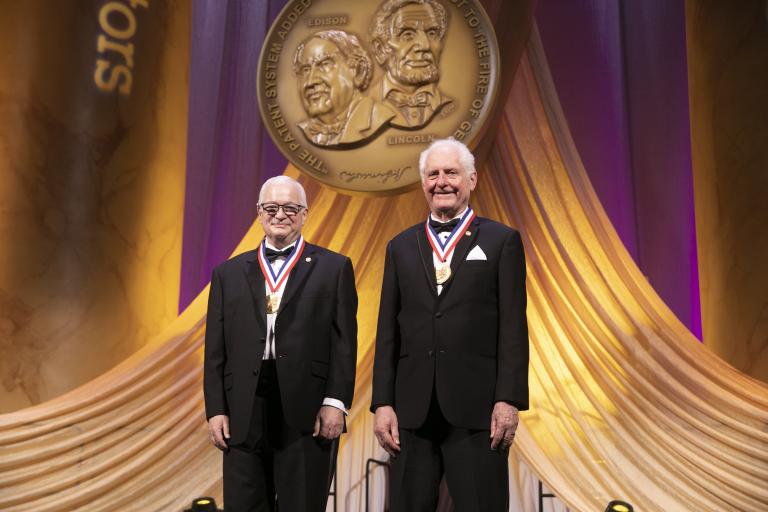 Kodosky and Truchard at the National Inventors Hall of Fame